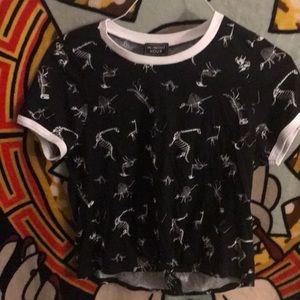 Skeleton dinosaur shirt